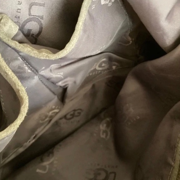 UGG Gray Suede Fringed Shoulder Bag - Picture 7 of 7